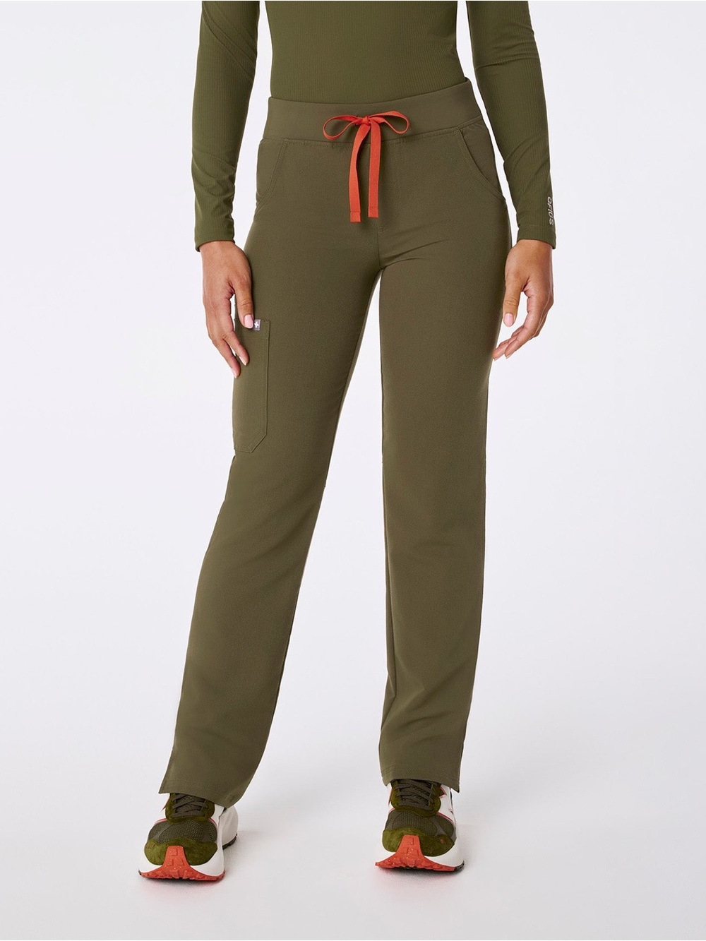 Figs LIMITED EDITION SPRUCE Kade Scrub Pants with Melon Drawstring